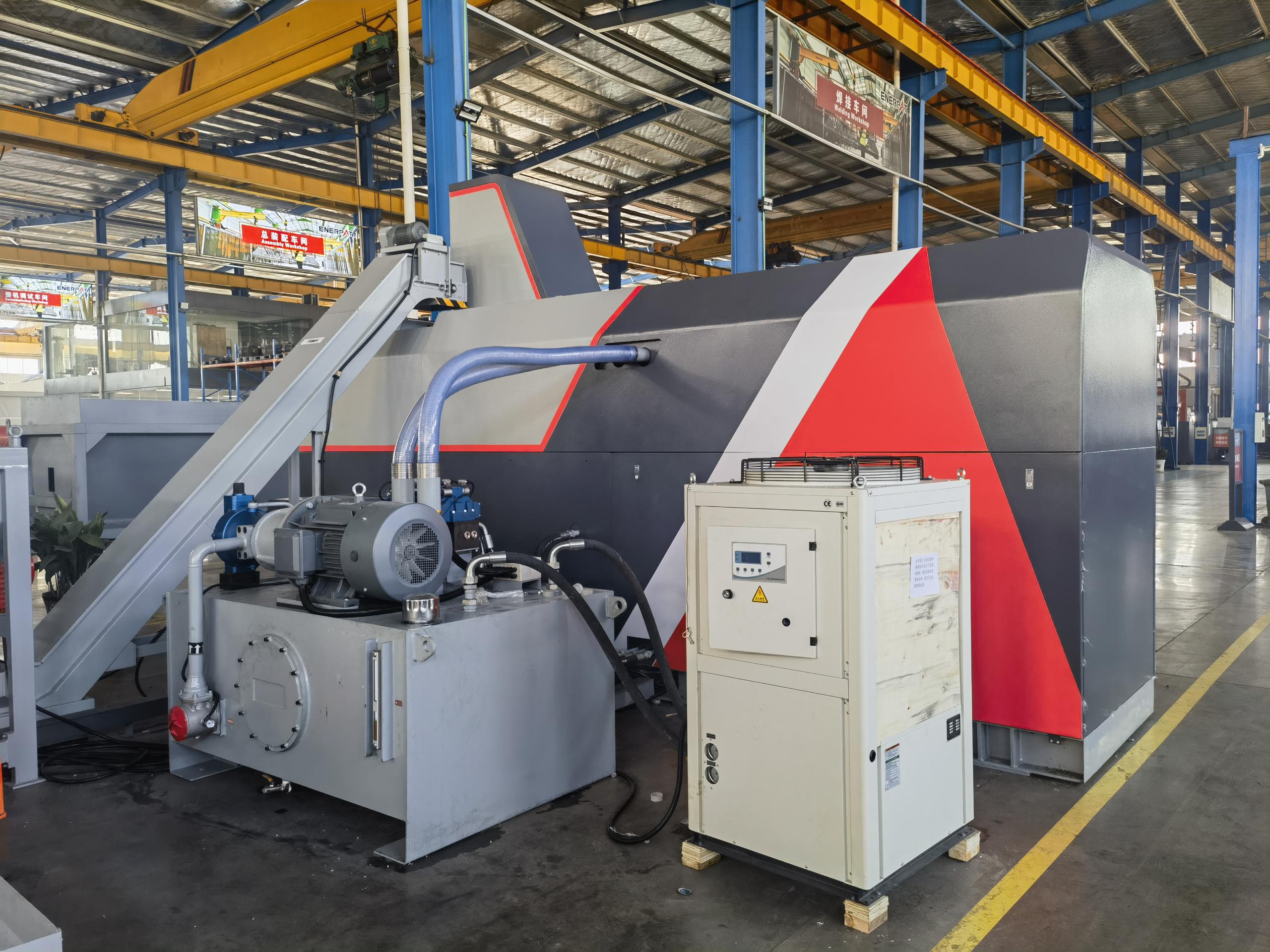 Пресс для брикетирования алюминиевых стружек