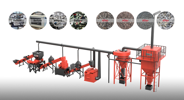 Линия Дробления И Сортировки Электронных Отходов 6-10 Т/ч