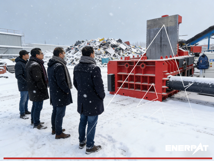 Пакетировочный Пресс Для Металлолома И Стальной Проволоки AMB-L2014-250 Enerpat