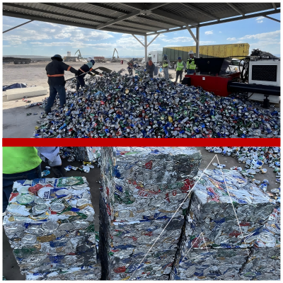 Пресс для прессования алюминиевого лома