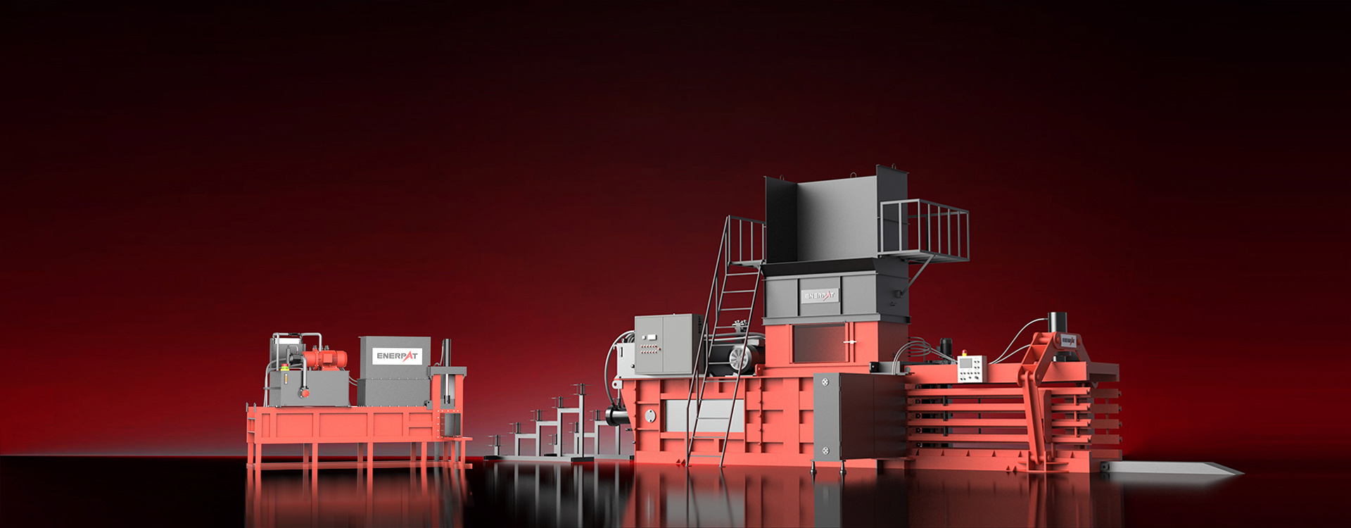 Колумбийский Переработчик: 300 Тонн/месяц Картона И Пластика С Автоматическим Горизонтальным Пресс-подборщиком ENERPAT HBA40-7272