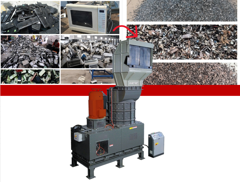 Молотковая дробилка для электронных отходов (Hammer Mill)